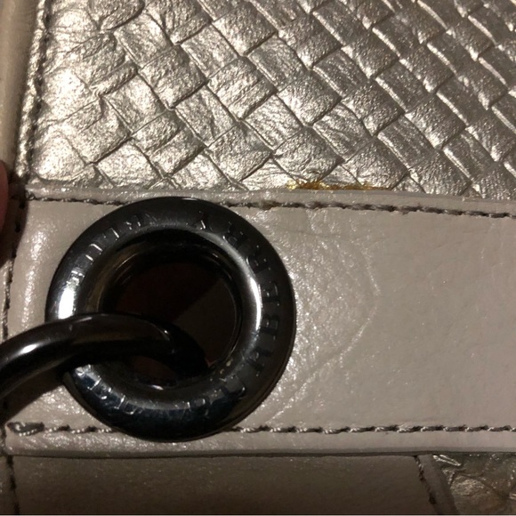TODAY ONLY: Authentic BURBERRY Blue Label Silver Cream Woven Medium Shoulder Bag - Picture 13 of 14
